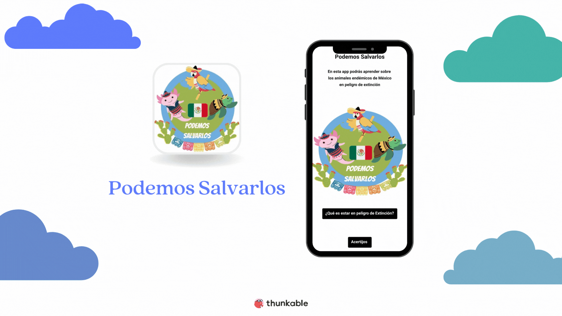 podemos salvarlos no code app built on thunkable